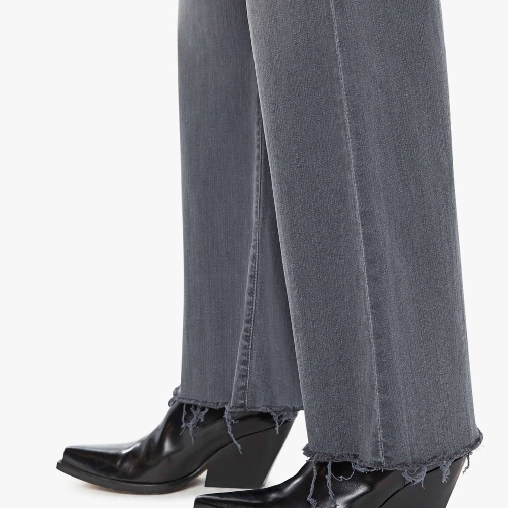 MOTHER- Tomcat Roller High Rise Fray Hem Jeans in Dancing In The Moonlight - Picture 4 of 7